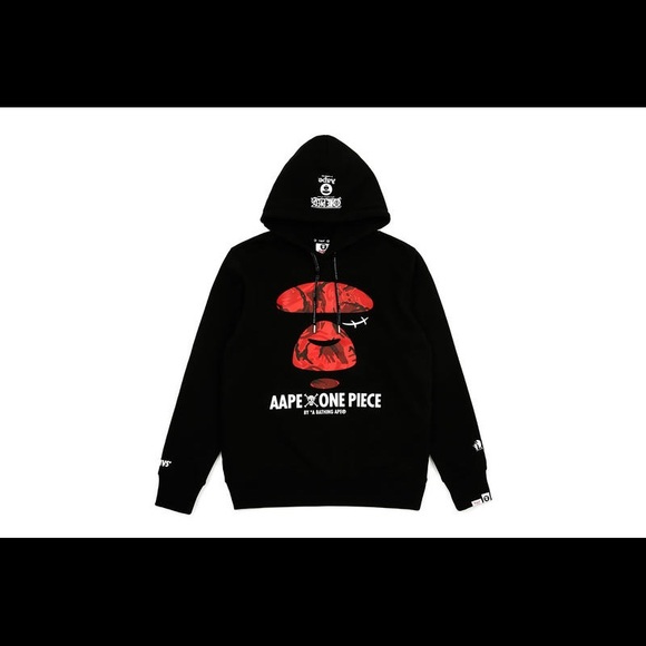 aape x one piece hoodie